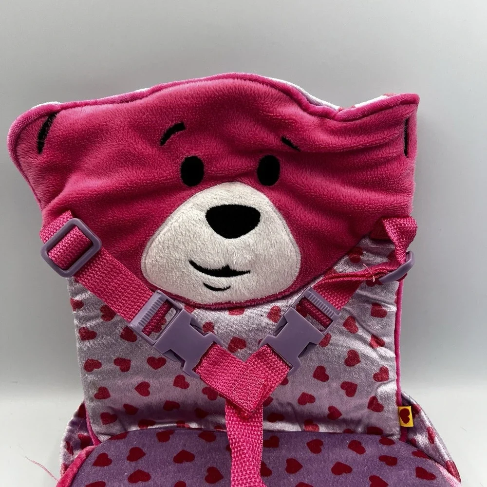 Build A Bear Workshop Teddy Bear Car Seat Pink Heart 2012‎